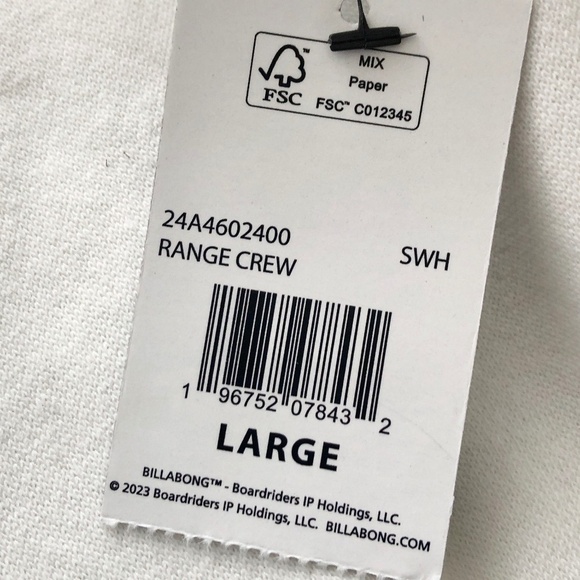 Billabong, Mens Graphic Logo Range, Crew Neck Sweatshirt, Size L, New With Tags - Picture 10 of 14